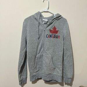 Molson Canadian beer zip up sweater hoodie women’s small